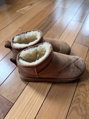 UGG Cozy Chestnut Shearling-Lined Suede Booties